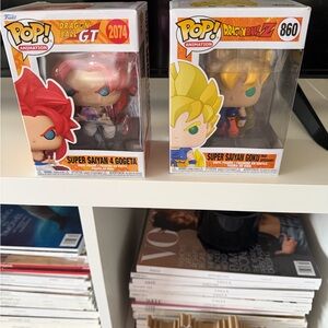 Funko Super Saiyan 4 Gogeta and Goku Figures $15 EACH !